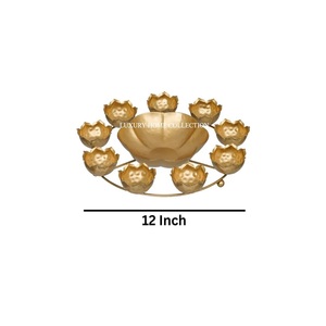 Di alta qualità classico placcato oro metallo ottone Rangoli Urli meraviglioso Design Top vendita unico matrimonio e Festival decorazione Urli