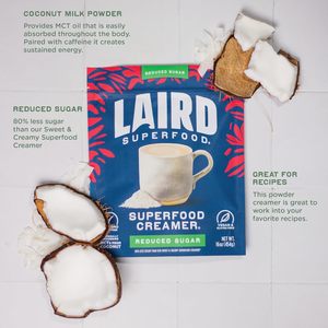 Crème de café en poudre de noix de coco Laird Superfood, sans produits laitiers, faible en sucre, Keto, végétalienne, 8 oz - Product Image 5