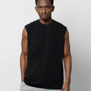 เสื้อยืดคอกลมสำหรับผู้ชายทรงหลวมลำลองสำหรับผู้ชายผ้าฝ้ายบริสุทธิ์ระบายอากาศได้ดีไม่ซึมเข้าไปได้ขนาด300กรัม - Product Image 1