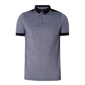 Polo en coton pour hommes, style streetwear, tissu doux et respirant, logo personnalisé, approvisionnement d'usine OEM - Product Image 5
