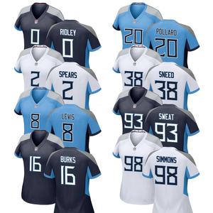 Camiseta de Fútbol Americano Personalizada para Hombre, Talla Grande, Ropa Deportiva Juvenil, Logotipos Bordados, Uniforme Retro - Product Image 1