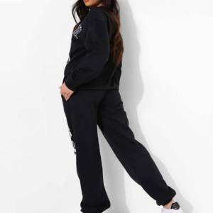 Femmes Automne Capuche 100% Coton Soutien-gorge de sport à séchage rapide Yoga Suits Breathable Workout Gym Biker Sexy Tracksuits Wholesale - Product Image 3