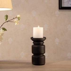 Porte-bougie en bois romantique, pot à bougie en bois moderne unique pour la décoration de mariage, ornements pour la maison et l'hôtel - Product Image 2