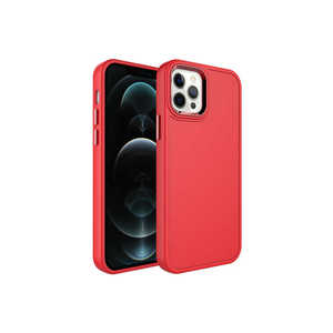 Coque de protection de luxe premium pour iPhone 12 Pro Max, design boutonné, coque rigide Botox avec cadre métallique - Product Image 1