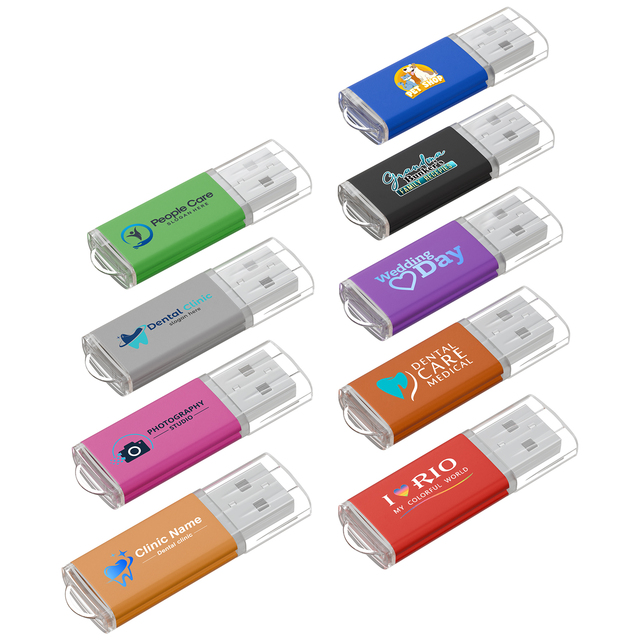 1pcs Free Logo Custom Flash Drive 1GB 2GB 4GB 8GB 16GB 32GB 64GB 128GB Memoria USB Stick Memory Disk Pendrive USB Flash Drives
