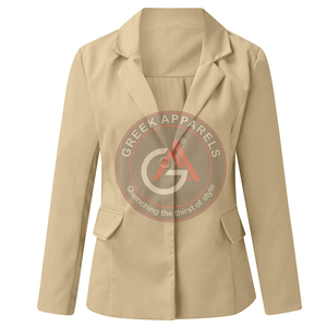 Femmes nouveau produit au printemps 2023 mode décontractée blazer personnalisé poche avant femmes haute qualité grande taille manteau - Product Image 4