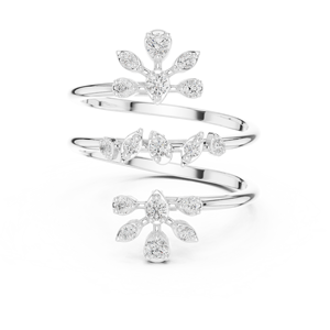 Thread Tales jewels Anillo en forma de corazón de oro de 14 quilates con moissanita para regalo - Product Image 3