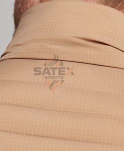 Chaquetas Acolchadas con Capucha y Cuello Alto, Ligeras, de Longitud Regular, para Hombre, Otoño, Resistentes al Viento, Transpirables, con Logotipo Frontal, MOQ Bajo - Product Image 4