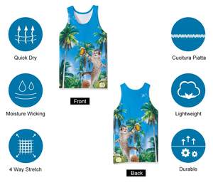 Manufacturer <b>Men</b> Boxy Cropped Quick Dry <b>Ribbed</b> Cotton Custom Print Logo Sleeveless Sleeve Sport Gym <b>Vest</b> Tank Top <b>Men</b> - Product Image 5