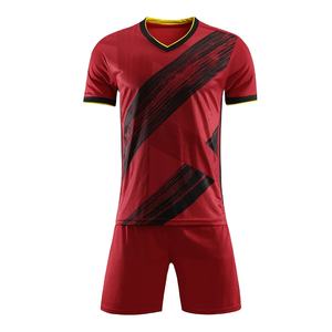 Uniforme de Fútbol Personalizado con Impresión por Transferencia de Calor, Manga Corta, Absorbente de Humedad, Logotipo Personalizado para Pedidos al por Mayor, Exportadores Internacionales - Product Image 1