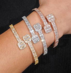 Bracelet Hip Hop Diamant Rond Et Baguette Pour Homme - Product Image 2