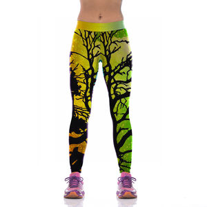 Mallas de Yoga de cintura alta de la mejor calidad, pantalones de trabajo de punto transpirables con etiqueta tejida por sublimación, estilo informal - Product Image 1