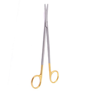 Tijeras quirúrgicas de medio oro, corte recto de onda TC, afilado, afilado, 110mm, 8 pulgadas, Metal, acero, tijera de Enfermería Médica - Product Image 6