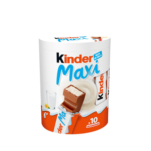 ขายส่งราคาสำหรับ Kinder Maxi ช็อคโกแลตนม378กรัมที่เป็นของแข็งช็อคโกแลตหวานกับบิสกิตลูกอมและถั่วบรรจุภัณฑ์จำนวนมาก - Product Image 3