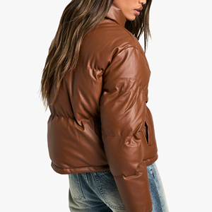 Chaqueta Corta Acolchada para Mujer, Abrigo de Invierno Cálido de Algodón Estampado, Ropa de Abrigo Transpirable, Moda Urbana, Cómoda y Moderna - Product Image 6