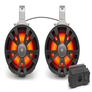 Altavoces Marinos de Torre de 8 Pulgadas con Batería, Bluetooth e Iluminación LED - Product Image 1
