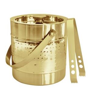 Elegant Design Stainless Steel Ice <b>Bucket</b> with Tong for Chilled <b>Drinks</b> and Easy Serving Metal Cooler - Product Image 2