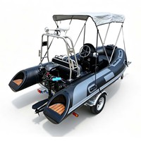 Bateau pneumatique ZHENBO 3.6M à coque en fibre de verre, type ORCA Hypalon 866, pour 6 personnes, pêche et loisirs, RIB 360.
