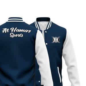 Chaquetas de béisbol de Letterman personalizadas, ropa transpirable de bombardero de invierno de lana duradera larga para hombre para la nueva temporada de primavera - Product Image 2