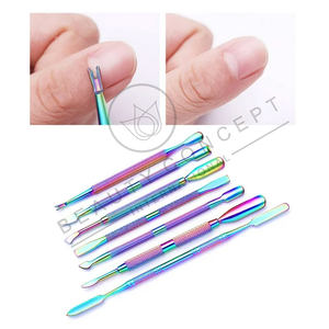 เครื่องมือทำเล็บเหล็กสองหัวสำหรับทำเล็บที่เป็นมิตรกับสิ่งแวดล้อมเครื่องมือทำเล็บสำหรับใช้ในบ้านและแนวคิดด้านความงามลบผิวที่ตายแล้ว - Product Image 5