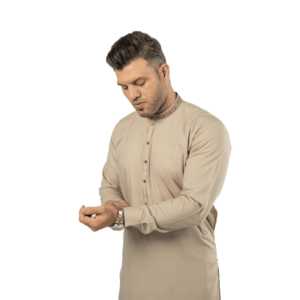 Tissu Popeline 100% Coton Respirant pour Hommes E-30 Café - Product Image 1