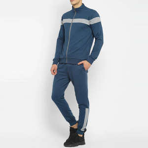 ชุดวอร์มสองชิ้นสำหรับผู้ชายชุดวิ่งจ๊อกกิ้งชุดวอร์มผ้าฝ้าย100% เป็นมิตรกับสิ่งแวดล้อมแบบลำลองสำหรับวิ่งจ๊อกกิ้ง - Product Image 3