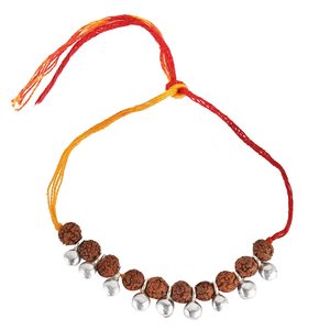 Elegante Pulsera de Plata 925 con Dije de Rudraksha para Hermano (Bro/Bhai) de Arihant Gems Jewels, Ideal para Rakshabandhan - Product Image 2