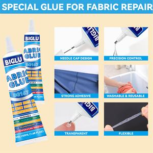 OEM ODM 60ml BIGLU colle transparente imperméable flexible pour tissu adhésif fort pour le bricolage tissu bijoux gemme réglage et le remplissage des espaces - Product Image 5