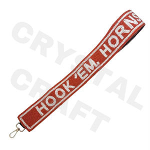 Correa de monedero con cuentas de Star Aggies, correas de bolso de cuentas de semillas de oro blanco personalizadas, correa de cuentas personalizada para bolsos - Product Image 4