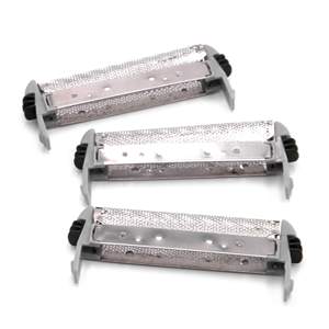 3x Láminas de Repuesto para Afeitadora, Doble Cuchilla, Marco Plateado, Idioma Alemán, Impermeable, Lavable, Afeitadora Eléctrica para Rostro, para Uso en Autocaravanas - Product Image 2