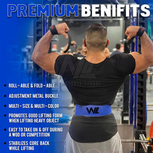 Ceinture de musculation en cuir de vachette de haute qualité, logo personnalisé, multicolores, entraînement en salle de sport, unisexe, vente en gros, fitness, antidérapante - Product Image 4