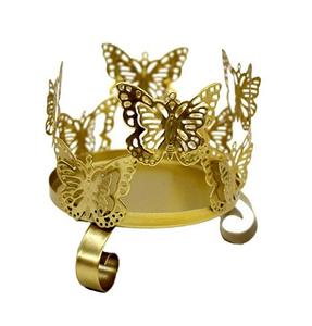 เชิงเทียนทองเหลืองคุณภาพพิเศษเชิงเทียนทรงใบไม้ดีไซน์โบราณจากผู้ผลิตในบ้าน - Product Image 6