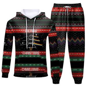 Survêtements à fermeture à cordon coulissant pour hommes Impression personnalisée Col à capuche Nouveau survêtement en gros pour hommes - Product Image 1