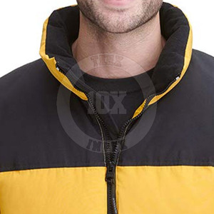 Cómoda chaqueta de burbuja hecha a medida para chaqueta de invierno de burbuja de manga larga para hombre para venta en línea - Product Image 6