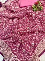 Designer indien dernier saree accrocheur sari indien traditionnel exclusif fête festival porter des vêtements de mariée riche look sari