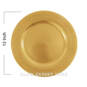 Assiette de présentation ronde moderne en fer peinte à la main pour les réceptions - Product Image 5