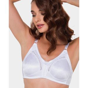 Soutien-gorge minimiseur en satin AYCI-340 pour femmes, sans fil, respirant, avec décoration en nœud push-up réglable, sans armatures, non rembourré - Product Image 4