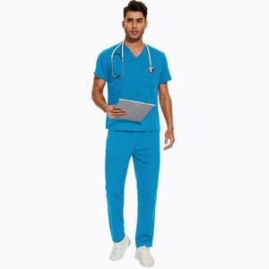 Hombres Hospital Uniforme Estirable de manga corta Elegante y profesional Scrub camisa para los médicos - Product Image 3