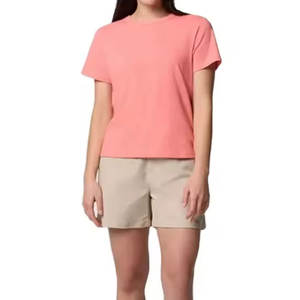 ชุดเซ็ตขาสั้นผ้าฝ้าย 100% ระบายอากาศได้ดี สำหรับผู้หญิง ความยาวเหนือเข่า สีพื้น เรียบง่าย สวมใส่สบาย เหมาะสำหรับกิจกรรมกลางแจ้ง ราคาสมเหตุสมผล คุณภาพดีเยี่ยม - Product Image 1