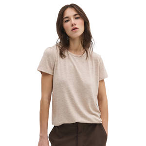 Camiseta de Cuello Redondo de Corte Regular para Mujer, Estilo Casual, 100% Algodón, Transpirable y Ligera, Tallas XS y XXS, Manga Larga para Verano - Product Image 5