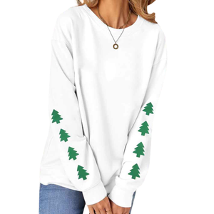 Venta al por mayor casual streetwear Drop Shoulder figuras transpirable Eco-friendly sudaderas con capucha de punto para las mujeres - Product Image 3