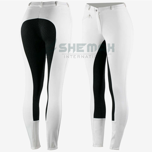 กางเกงรัดรูปขี่ม้าสำหรับผู้หญิงผ้าระบายอากาศได้ดีดีไซน์ให้เอวสูงดูดซับความชื้นพร้อมที่นั่งซิลิโคน - Product Image 3