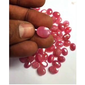 พลอยทับทิมธรรมชาติขนาด10มม. ถึง14มม. 63ชิ้นขนาด320ซม. ขายดีมากสำหรับการทำเครื่องประดับอัญมณีสีชมพูแบบหลวม204 $ เรา - Product Image 3