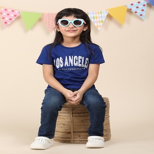 Smart Look 100% coton filles col rond T-Shirt disponible en différentes méthodes d'impression triés sur le volet vente imprimé-tshirt filles - Product Image 6