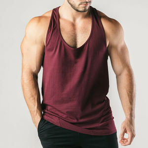 Débardeur 100% coton en gros, à séchage rapide, sans manches, pour le sport, l'entraînement, avec logo personnalisé, style musculaire, impression, salle de sport, fitness - Product Image 6