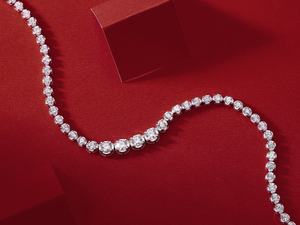 Haute qualité personnalisé Hip Hop Moissanite diamant tennis ruban collier avec pour les cadeaux d'anniversaire pour les femmes collier - Product Image 5