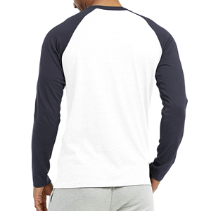 Camiseta de Manga Larga Raglán para Hombre Wholesale210, Corte Ajustado, 74% Algodón, 26% Poliéster, Transpirable, de Secado Rápido, Antiencogimiento, para Adultos - Product Image 3