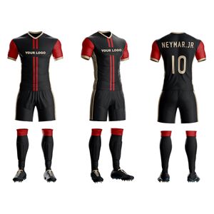 ชุดฟุตบอลปักตราทีมชุดฝึกฟุตบอลผ้าตาข่ายระบายอากาศ - Product Image 1