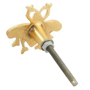 Poignée de porte centrale en laiton, design circulaire supérieur, avec emballage personnalisé, en stock - Product Image 3