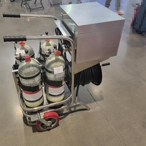 Herstellung Fabrik preis Feuerwehr mann Atemgerät Wagen Wagen montiert Langrohr Luft atemgerät - Product Image 4